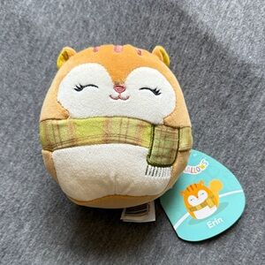 Squishmallows Erin Squirrel Tan and Cream Plush Toy